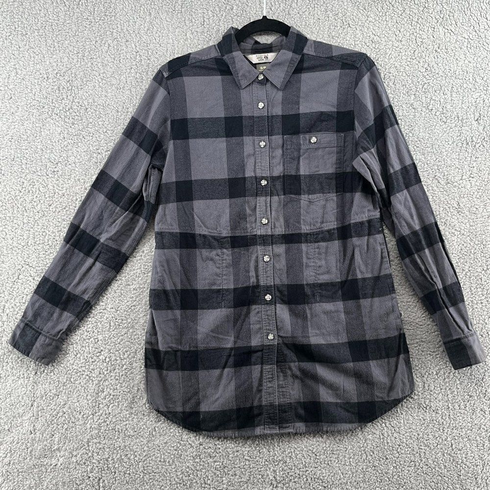 Mountain Hardwear plaid flannel shirt with pockets women's size small